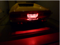 Pantera LED License Plate with Red Brake LED's